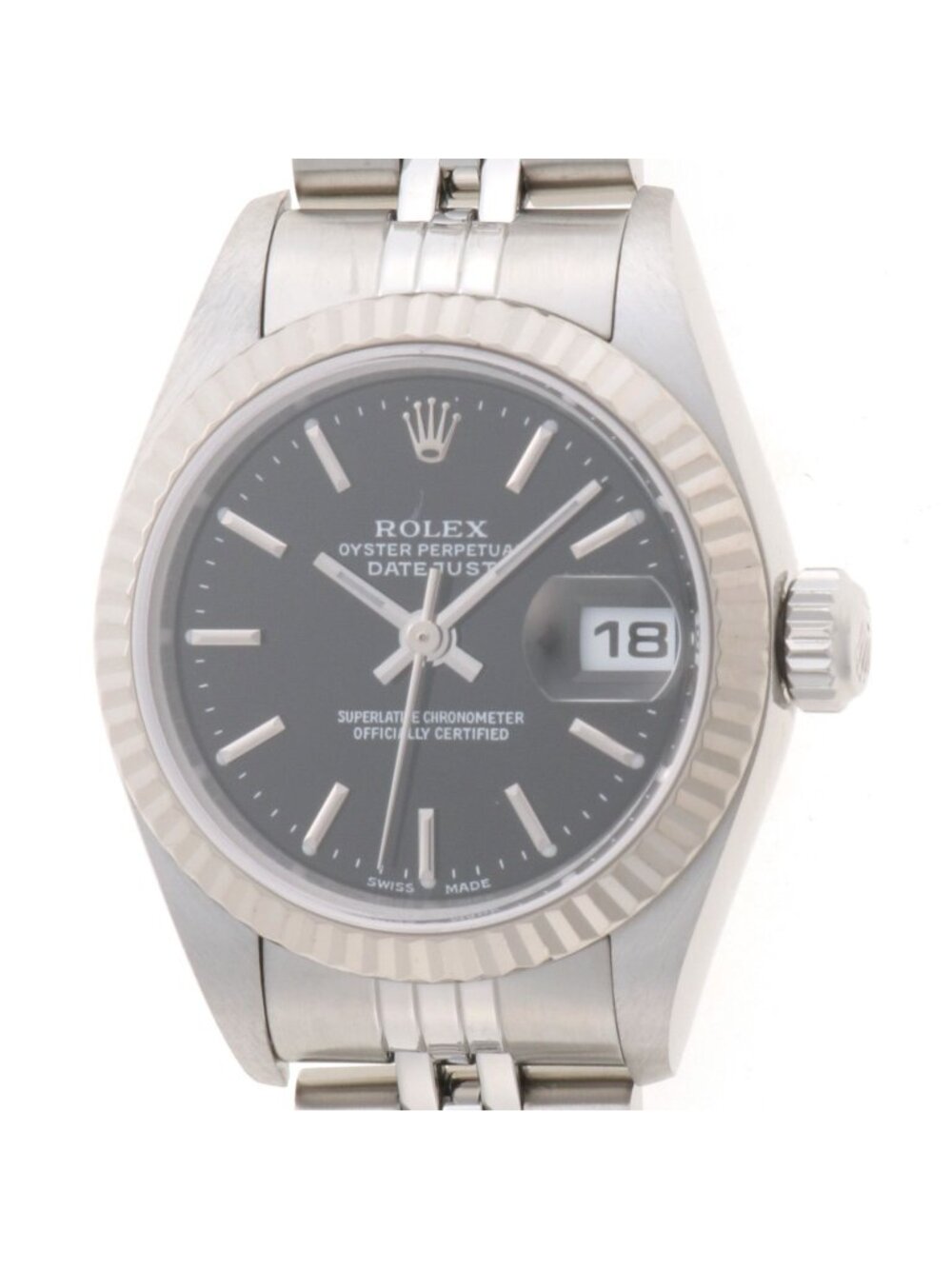 Rolex Datejust Watch Stainless Steel Black